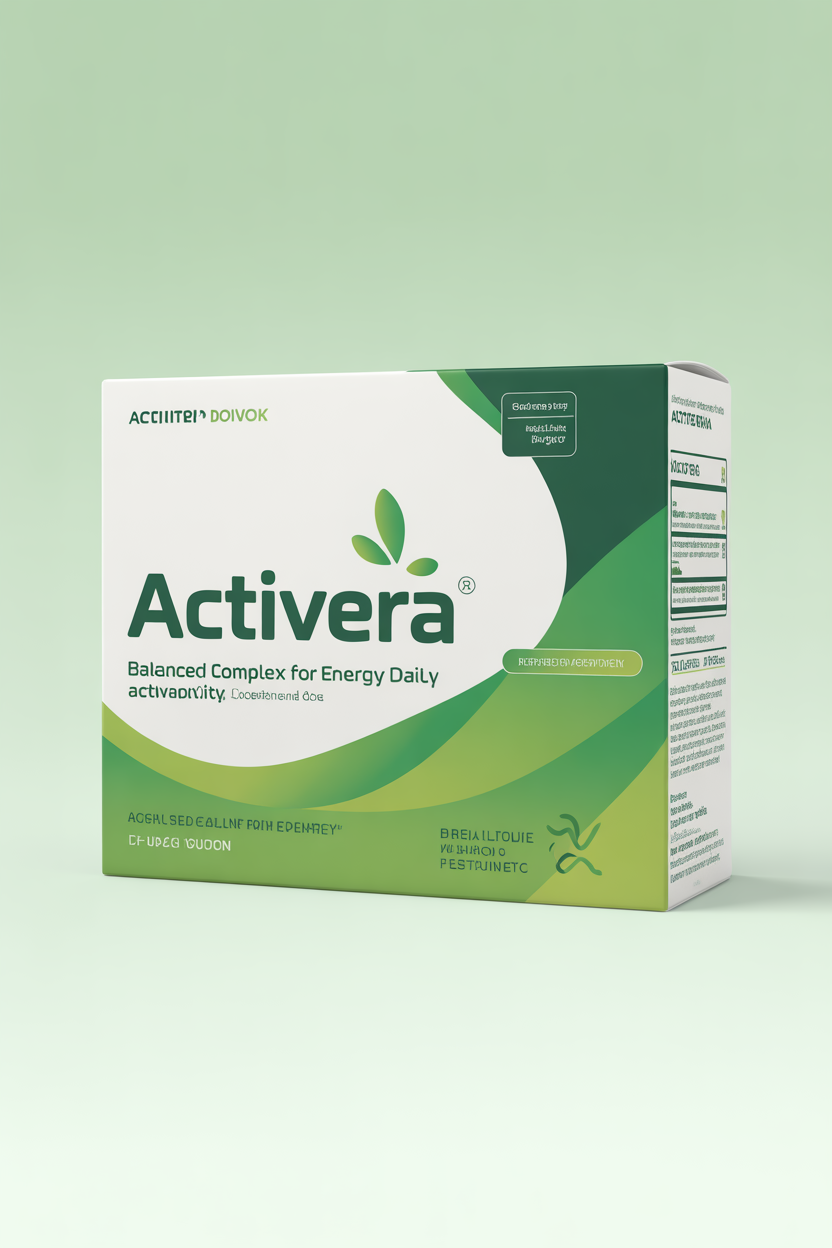 Activera product pack showing the balanced complex for activity and ease